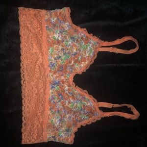 orange aerie bralette/crop top